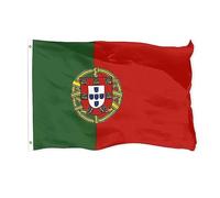 150x90cm Bandiera del Portogallo, Bandiera Portoghese con 2 Occhielli in Metallo Bandiera Portogallo in Colori Vivaci, Bandiera Nazionale Portoghese per la Decorazione di Eventi Sportivi,Feste,Sfilate