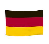150x90cm Bandiera Germani, Bandiera Della Germania con 2 Occhielli in Metallo, Bandiera Tedesca in Colori Vivaci, Bandiera Nazionale Tedesca per la Decorazione di Eventi Sportivi, Feste, Sfilate
