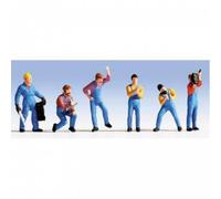 15108 Noch HO Set 6 meccanici con utensili in mano scala 1:87