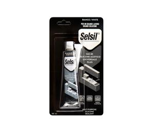 15135 Q.TA' 12 SELSIL SILICONE ACETICO PLUS SAC-50 TRASPAR 50 ML