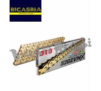 15196 - CATENA DID 520ZVM-X (Gold & Gold) 78 MAGLIE CON GIUNTO A RIVETTO