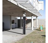 152 cm rotondo imbottito Post Protector per bastoni da basket - facile da installare anti-collisione cuscino giocatore di sicurezza Pad per tutte le condizioni atmosferiche