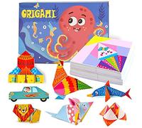 152 Fogli Origami Animali, Carta Origami, Kit Origami a Colori, Origami Divertenti a Colori, per Corsi di Artigianato e Decorazione Artigianale (72 Tipi)