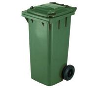 BIDONE CONTENITORE PATTUMIERA IMMONDIZIA RUOTE COPERCHIO LT 120 VERDE (19450)