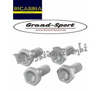 15283 - KIT BULLONI FISSAGGIO CERCHIO RUOTA TESTA SVASATA VESPA 50 R L N