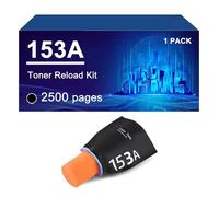 153A W1530A Kit Di Ricarica Toner Compatibile Con Stampanti Per HP LaserJet Tank 1504, 2504 MFP, 1604w, 2604dn, 2604sdn E 2604sdw.,153A-1 PACK