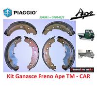 154991 Kit Ganasce Freno Anteriori + Posteriori per Piaggio Ape TM 220 dal 2009