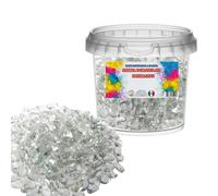 155-160 Pezzi - 1 kg Ciottoli di Vetro Pietre Decorative Perline Pepite Gemme