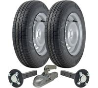 155/80R13 Rimorchio Kit Alta Velocità WR301 Ruote 40x40 Stub Assi Forma Attacco