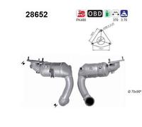 155 KW 211 CV CATALIZZATORE PER Peugeot 607 9D, 9U 3.0 V6 24V