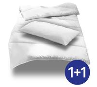 155 x 220 cm + 40 x 80 cm set letto in microfibra per tutte le stagioni, extra light