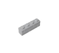 15533 Mattoni Base Mattone Speciale 1x4 con Profilo Mattone da Muratura 50 Pezzi GDS-632 compatibile con Lego Mattoncini da Costruzione Colore:Gris bleuté clair 194
