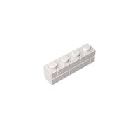 15533 Mattoni Base Mattone Speciale 1x4 con Profilo Mattone da Muratura 50 Pezzi GDS-632 compatibile con Lego Mattoncini da Costruzione Colore:Blanc 1