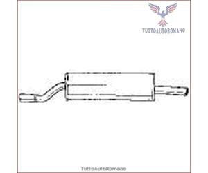 15604 Silenziatore posteriore Sigam per BMW 3 E30 318 316