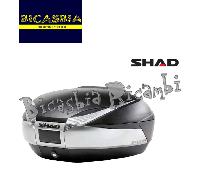 15607 - BAULETTO POSTERIORE SHAD SH48 NERO / ARGENTO CON PIASTRA 48 LT