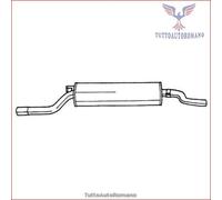 15613 Silenziatore posteriore Sigam per BMW 5 E12 520 518