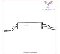 15614 Silenziatore posteriore Sigam per BMW 5 E12 520 518