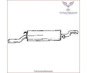 15616 Silenziatore posteriore Sigam per BMW 5 E12 520/6 528 525
