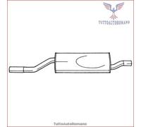 15617 Silenziatore posteriore Sigam per BMW 5 E28 525 520