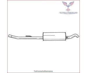 15624 Silenziatore posteriore Sigam per BMW 5 E34 525 524