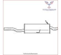 15625 Silenziatore posteriore Sigam per BMW 3 E46 318 316
