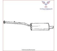 15627 Silenziatore posteriore Sigam per BMW 3 E36 316