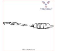 15630 Silenziatore posteriore Sigam per BMW 3 E36 318