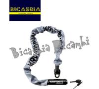 15744 - CATENA KEEPER KRYPTONITE LUNGHEZZA 85 CM - DM 7 MM - GRIGIA 2 CHIAVI