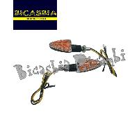 15791 - COPPIA FRECCE ARROW LED NERE OMOLOGATE CON GAMBO CORTO