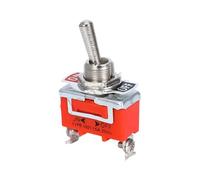 15A 250V SPST 2 4 6 Terminale ON OFF Interruttore a levetta Autobloccante Tappo impermeabile(E-TEN1021,1PCS)