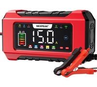 15A Caricabatteria da Auto, 12V 15A/24V 8A Caricabatterie Intelligente Completam