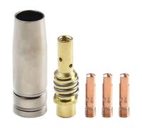 15AK MIG - Kit di accessori per saldatura, set completo di 5 punte di contatto e supporto per MB15 (0,6)