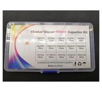 15Assort*30PCS 10pf~100nf Monolithic Capacitor Kit 1/4.7/10/473/100/NF 104 102 103 101 473 101 20/30/47/56/68/100/200/300/680/pf AUOQKQUT