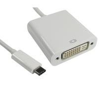 15cm Cablato USB Tipo C Maschio A DVI Femmina Adattatore