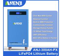 15KWh 48V Batteria LiFePO4 Batteria 51,2V 300Ah BMS Batteria solare Batteria