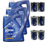 15L MANNOL 7512 Special Plus 10W-30 olio motore Api Sn Acea A3/B3 Incl.