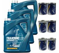 15L MANNOL Olio Motore Trattore SuperAPI CD 15W-40 Inclusa Pulizia Motore Doctor