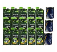 15L Olio Motore fanfaro Tdi 10W-40 3x mannol Motore Flush Additivo