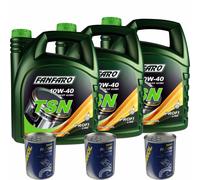 15L Olio Motore FANFARO TSN 10W-40 3x MANNOL Motor Doctor ADDITIVO