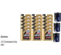 15L Olio Motore Liqui Moly Leichtlauf 10W-40 3X MANNOL Motor Flush ADDITIV