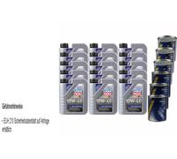 15L olio motore Liqui Moly MoS2 Leichtlauföl 10W-40 3xMotor Doctor + Motor Flush