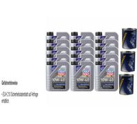 15L olio motore Liqui Moly MoS2 Leichtlauföl 10W-40 3xMotor Flush