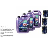 15L Olio Motore Liqui Moly Synthoil Energy 0W-40 3X Motor Flush
