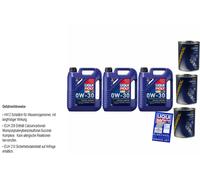 15L Olio Motore Liqui Moly Synthoil Longtime Plus 0W-30 3xMotor Flush