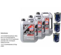 15L olio motore Liqui Moly Top Tec 4300 5W-30 3xMotor Dottore