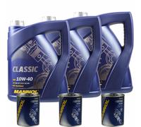 15L Olio Motore MANNOL Classic 10W-40 3x
