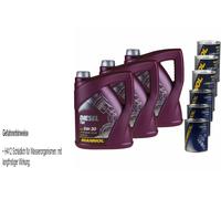 15L Olio Motore mannol Diesel Tdi 5W-30 3x Perdita Additivo + Flush