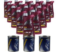 15L Olio Motore MANNOL Energy 5W-30 3X MANNOL Flush Motore ADDITIVO