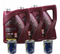 15L Olio Motore MANNOL Energy Comby Ll 5W-30 3x Motor Doctor Additivo
