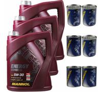 15L Olio Motore MANNOL Energy Comby Ll 5W-30 3xMotor Doctor + Motor Flush